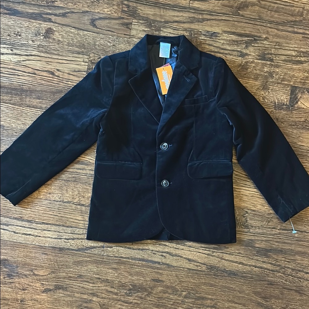 Boys black velvet blazer  *New
